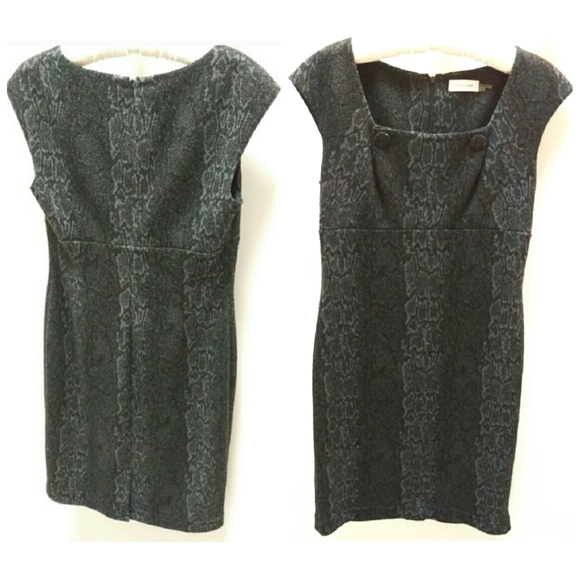 Calvin Klein Snakeskin Animal Print Sheath Dress - Picture 7 of 8